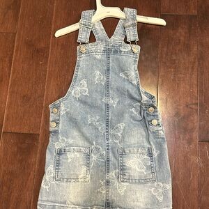 Epic threads denim overall dress size 5. Like new condition